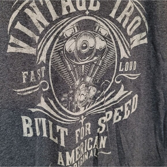 Fifth Sun Vintage Iron Built for Speed Motor Tee Size Medium - Picture 7 of 9